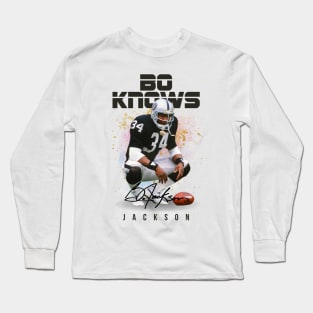 Bo Jackson Aesthetic Tribute 〶 Long Sleeve T-Shirt